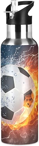 Vista 49 de París - Botella de agua para niños con tapa con pajilla, diseño de la Torre Eiffel París, botella de agua aislada de acero inoxidable a prueba