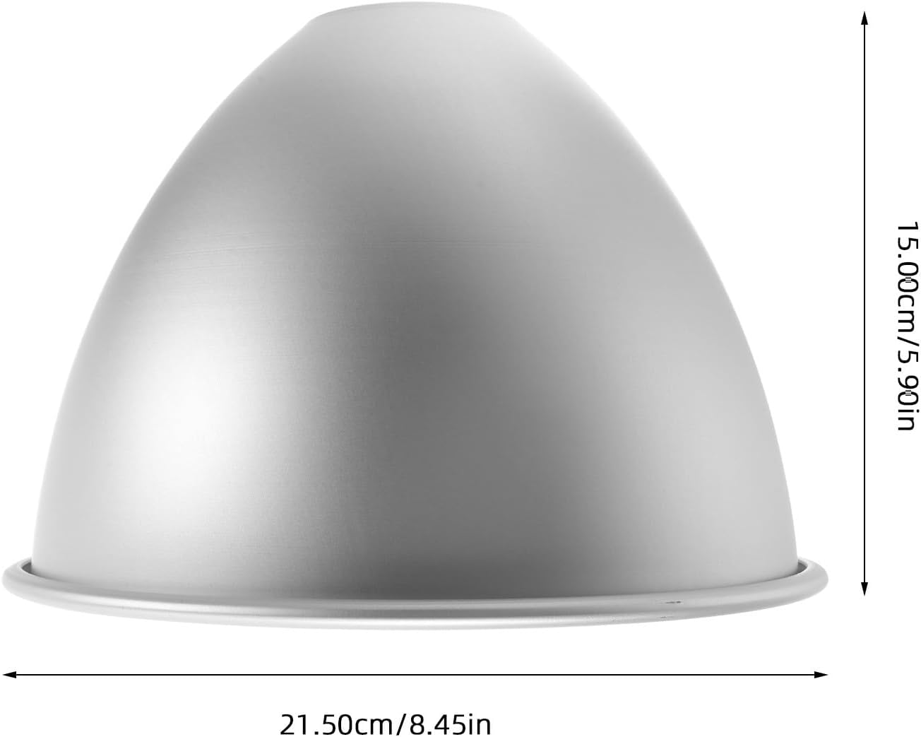 VICASKY 8-inch Aluminum Doll Cake Mold Princess Dress Skirt Baking Pan Solid Bottom 1mm Thick 170g for Birthday Party Celebration Baking