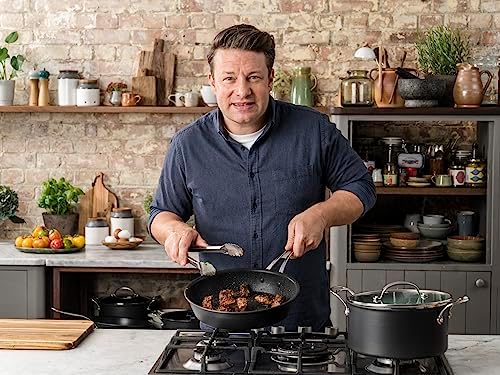 Tefal Jamie Oliver Cook's Classic Patelnia, Aluminiowy, Czarny, 24 cm