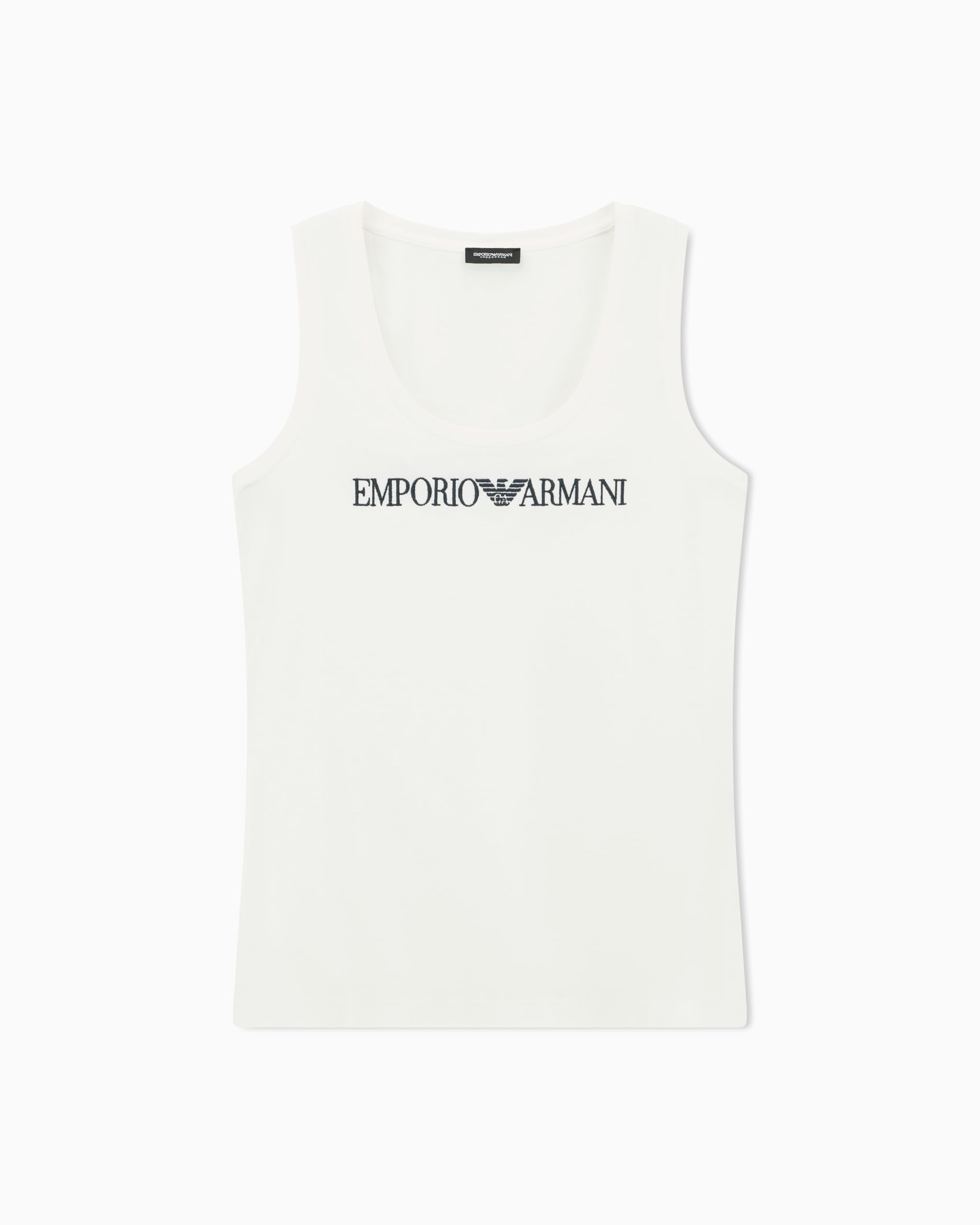 Emporio Armani Woman's Everyday Cotton Underwear Tank White XL