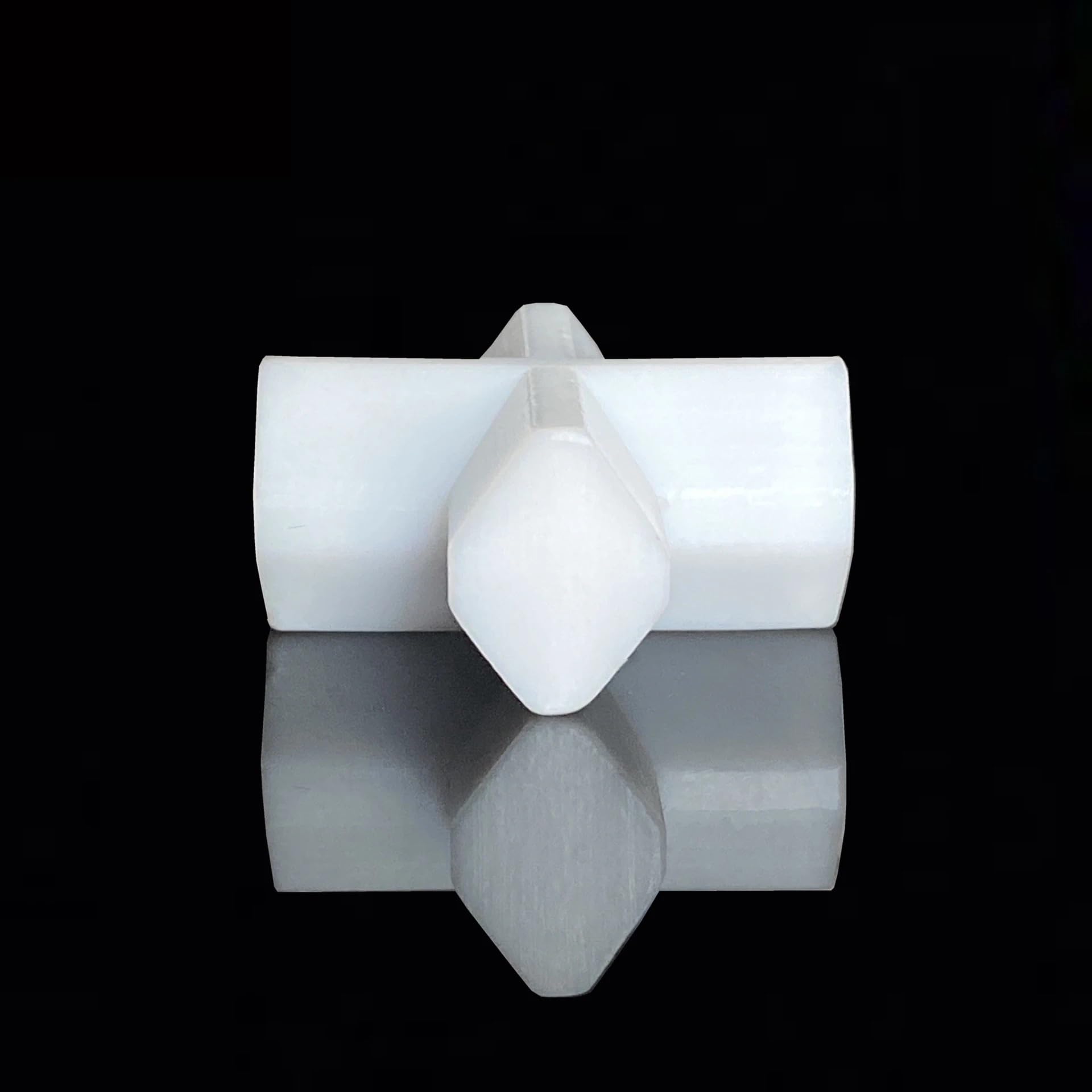 Agitador magnético de PTFE, agitador en forma de cruz, blanco, en forma de T, 5 unidades (Color : T10x30mm)