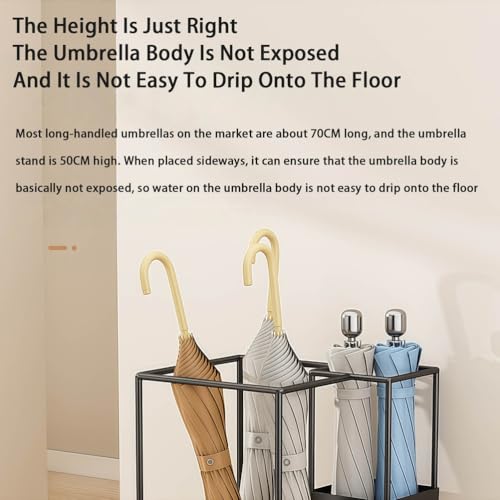 Porte-parapluie intérieur grand format pour entrée et couloir professionnel - 5