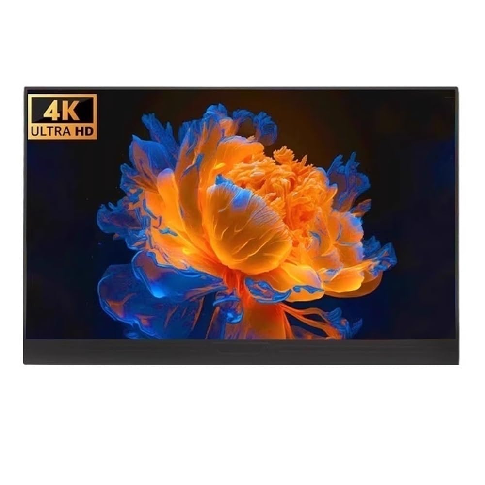 Schermo esteso multifunzione da 15,6 pollici con risoluzione 4K for giochi e schermo secondario audiovisivo Monitor per Smart Working