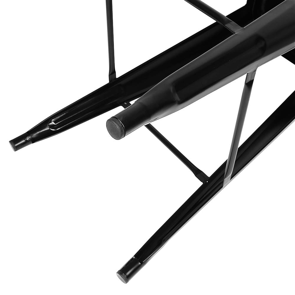 Supfine Tabouret de Bar Industriel Lot de 4 Tabourets Haut Industriels 76cm Metal et Bois, Chaise de Bar Empilable pour Exterieur Interieur, Max. 150kg (Hauteur 76cm, Noir)