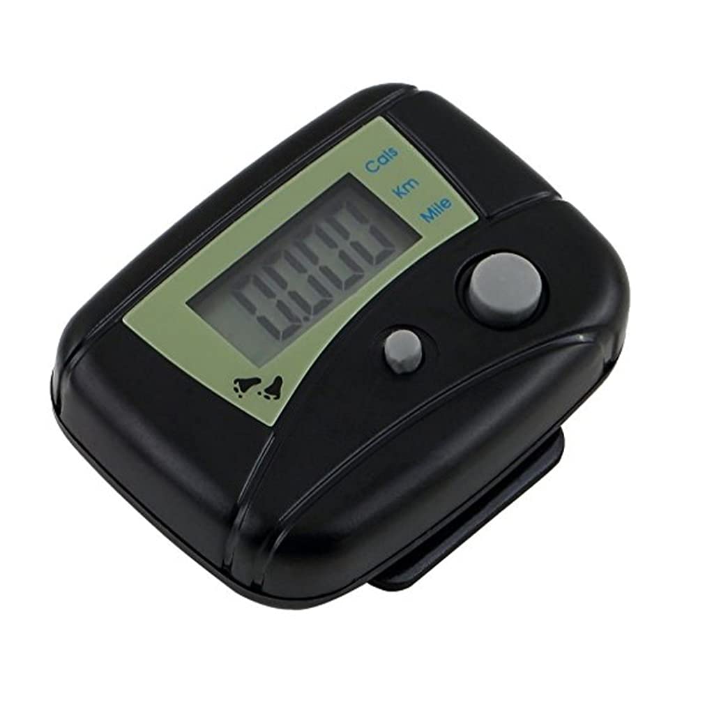 Accurate Pocket Pedometer Step Counter With Large LCD Display - Walking Distance and Calorie Counter - Portable Mini Electronic Clip-On Device