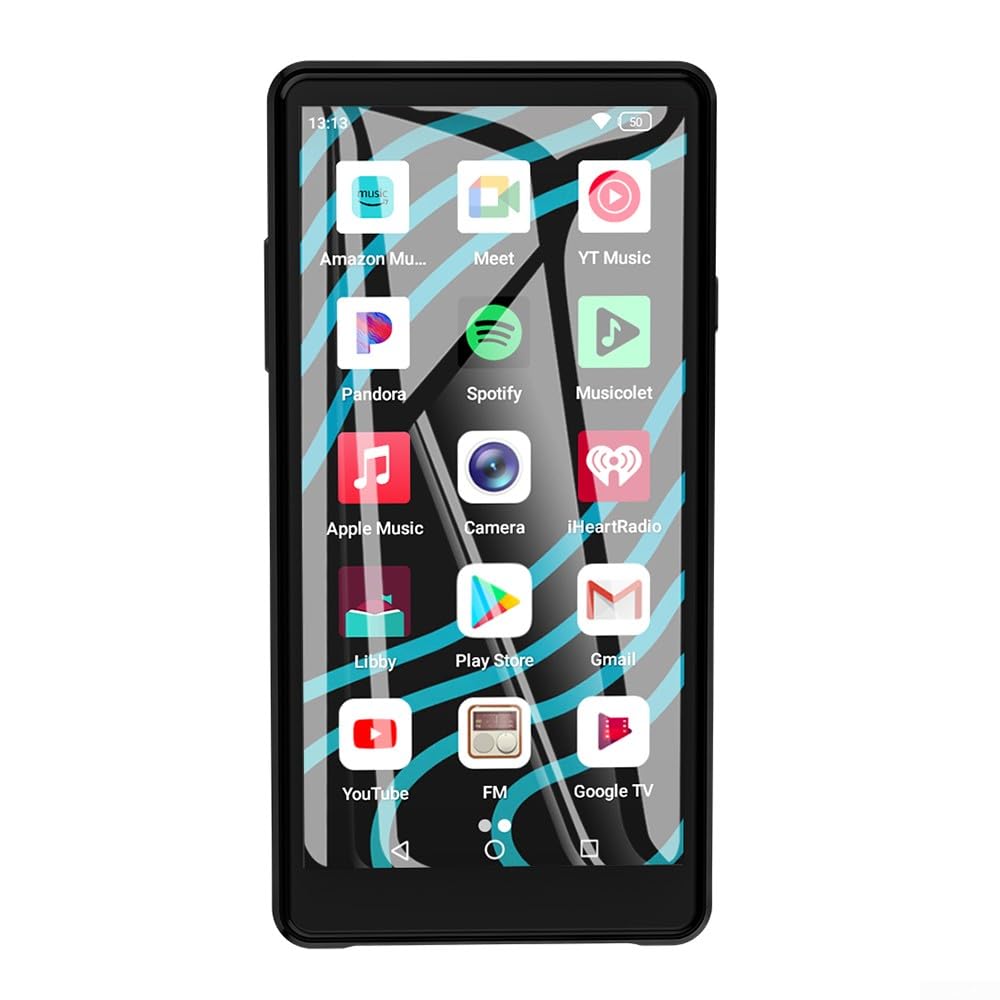 lettori MP3 di 64GB con il touch screen a 5 pollici, BTV 5,0 lettore MP3 per Android 13, musica portatile