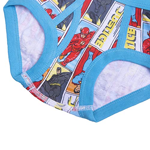 Justice League Toddler 100% Combed Cotton Briefs With Batman, Superman And Flash Logos And Bat Wheels Sizes 2/3T And 4T #TOP30