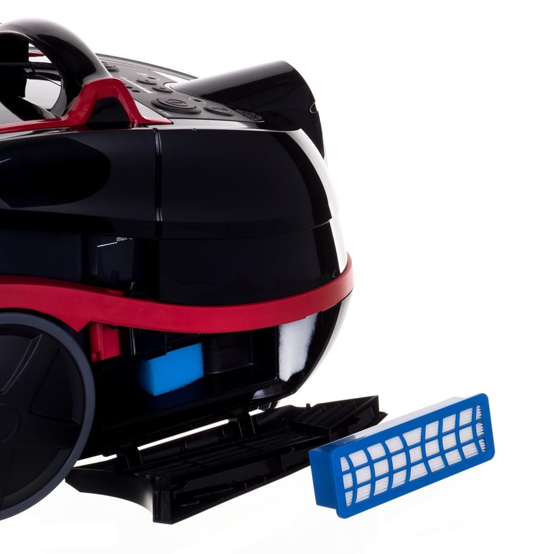 Bosch Serie 4 BWD421POW Aspirateur Aspirateur réservoir cylindrique Sec&Humide 2100 W Combiné, Noir, Rouge