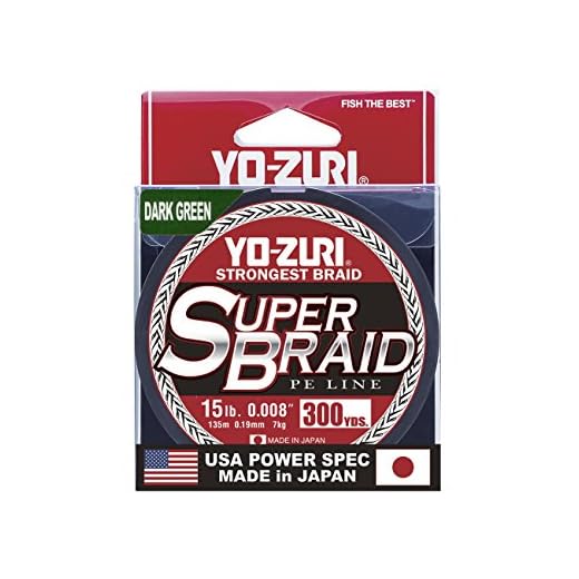Yo-Zuri Super Braid 300 Yard Spool Dark Green 15LB