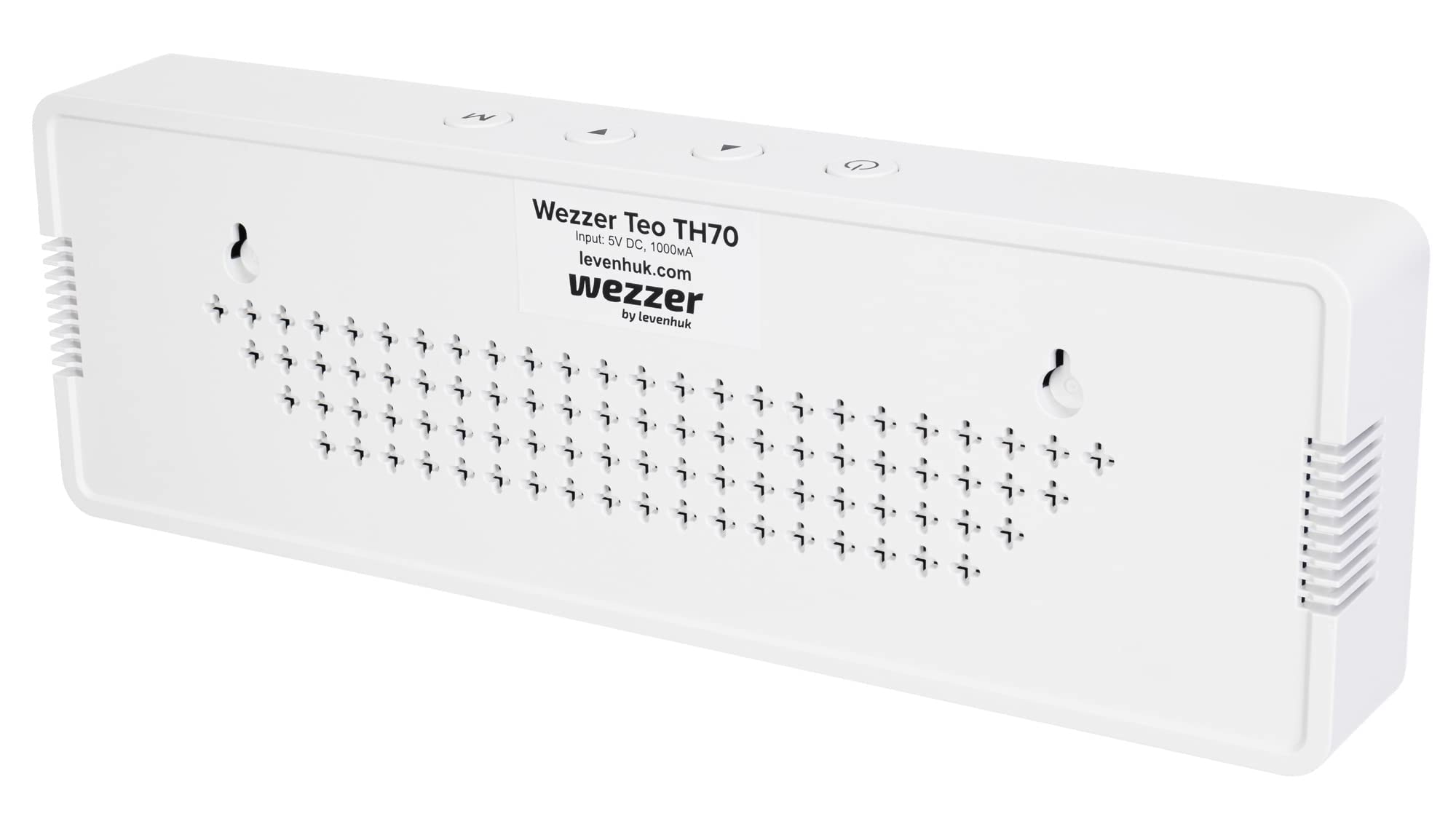 Levenhuk Wezzer Teo TH70 Stazione per il Monitoraggio della Qualità dell’Aria, Compatta e Multifunzione – Rilevatore di CO₂, Fonometro, Termometro, Igrometro