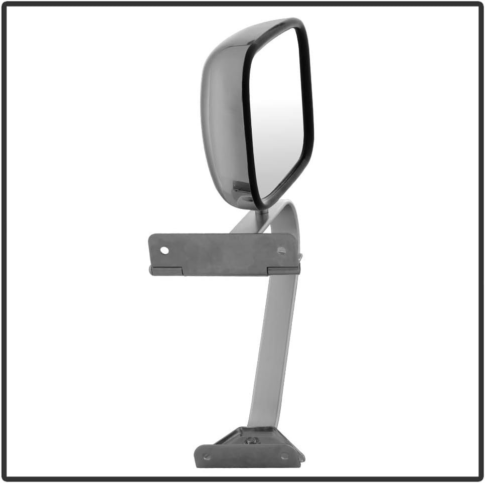 ACANII - Manual Non Heat Side View Chrome Mirror Driver or Passenger For Ford Bronco F-Series Pickup Truck Left or Right