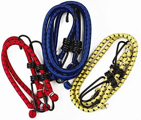 6 x Bungee Cords Straps Elastic Stretch Hook Luggage Straps Car Bike