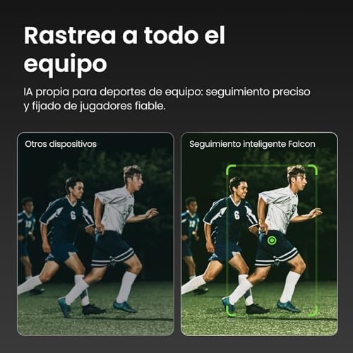 XbotGo Falcon All-in-One AI Action Camera, 4K Auto Tracking Sport Camera for Soccer, Basketball & Football, Dual-Lens Team Sports Recorder with Live Streaming, No Subscription Required (Shadow Grey) - 2