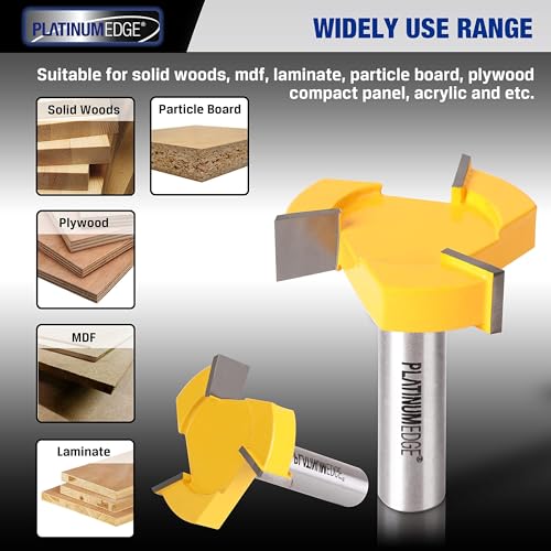 PLATINUMEDGE Spoilboard Surfacing Router Bit