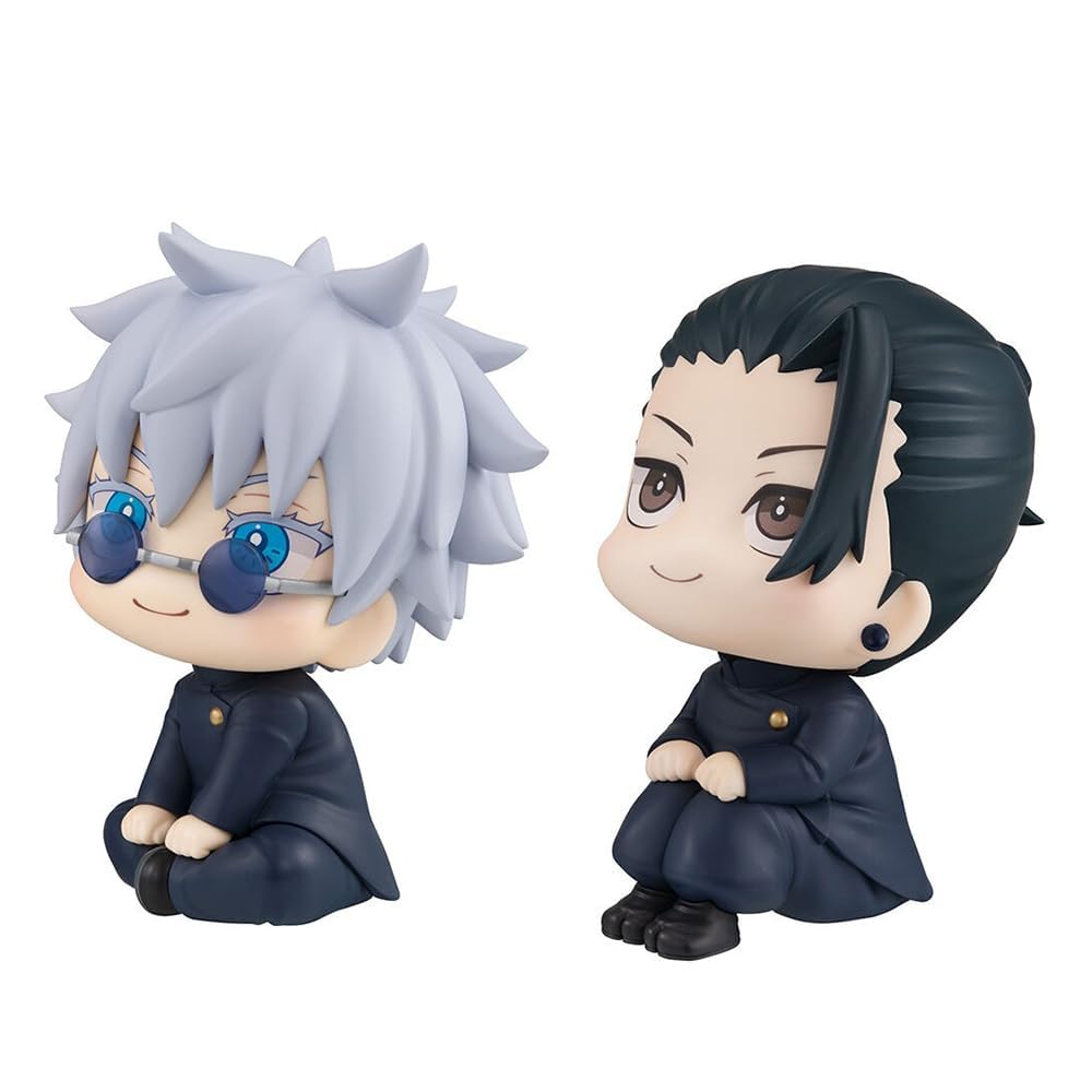 2Pcs Satoru Gojo/Suguru Geto Figura Estatua 9.94 Pulgadas Dibujos Animados Modelo Juguete Colección Adornos Regalo