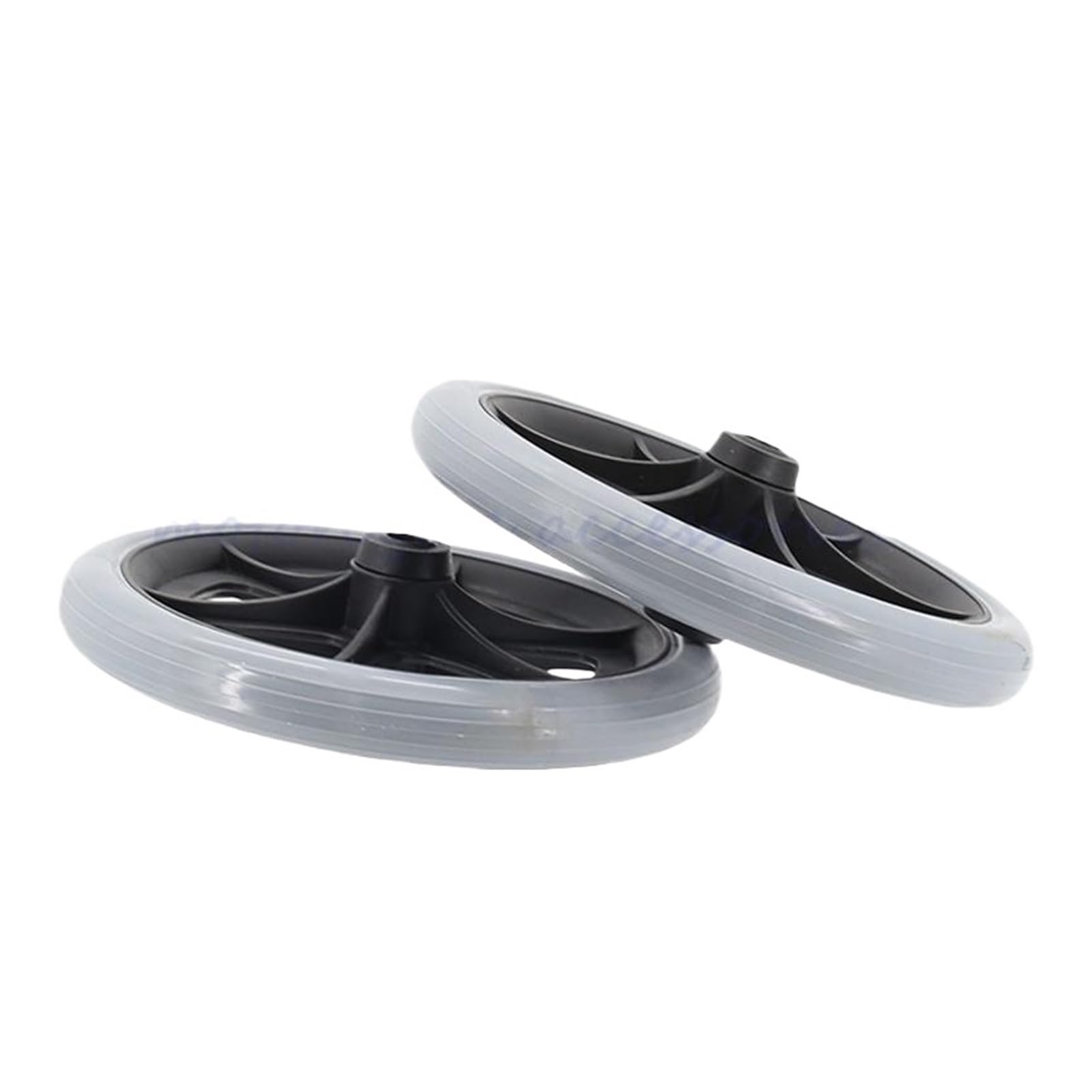 NeumáTico Silla De Ruedas Neumático sólido de 8 pulgadas for silla de ruedas, accesorios for andador delantero, rueda Universal de repuesto for sillas de ruedas, resistente al desgaste(Black 2PCS)