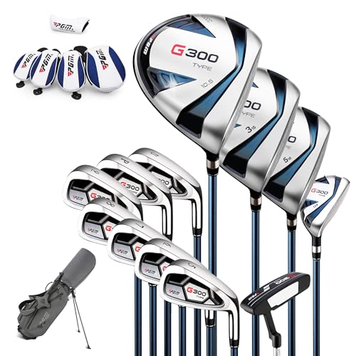 PGM 18-teiliges Herren-Golfschläger-Set, 12 Schläger, Titan-Schläger #1, Driver, Draw-Biased...