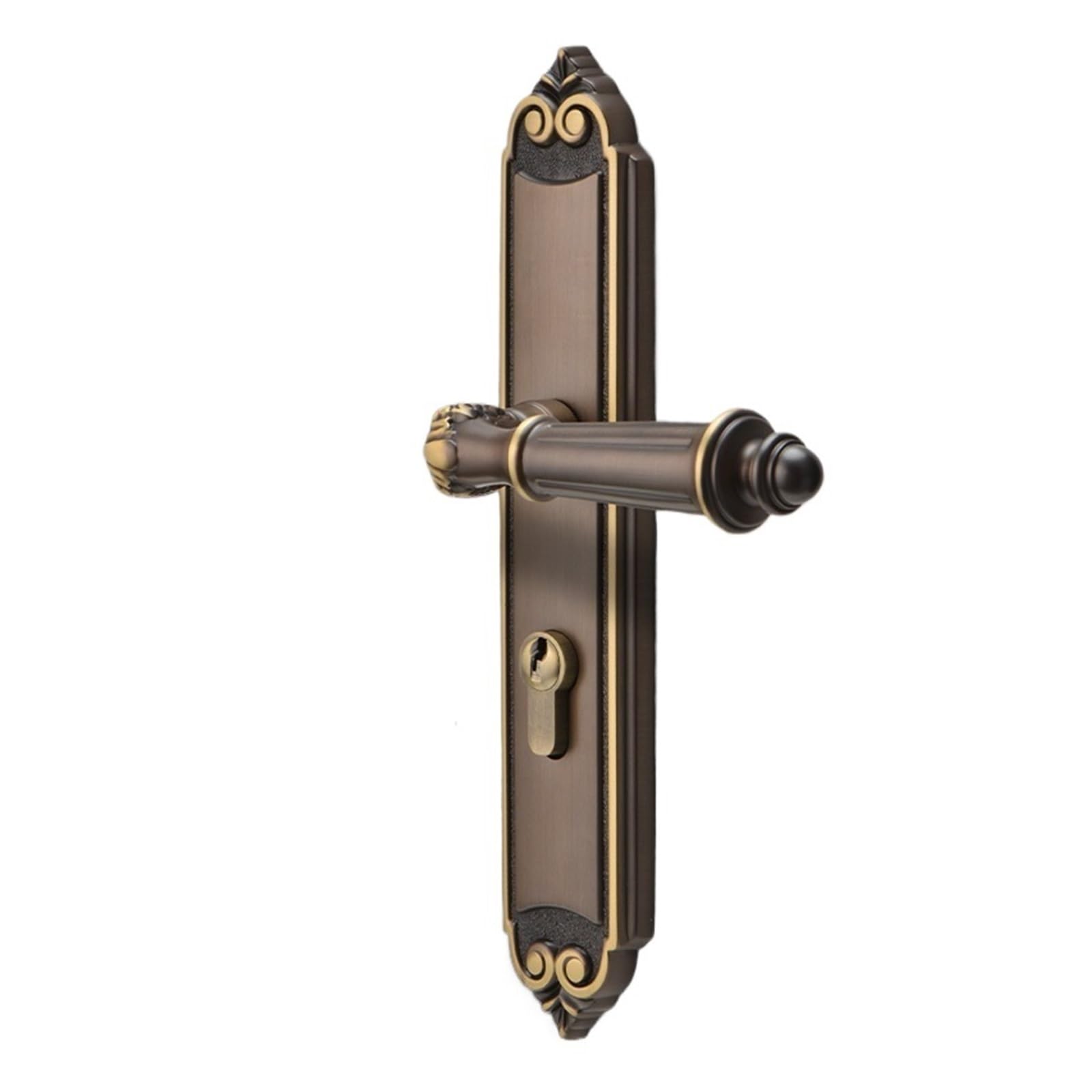 Cerradura magnética silenciosa para puerta de madera de interior y dormitorio en bronce café
