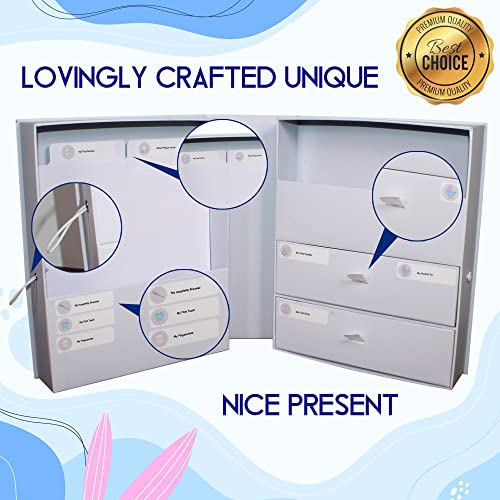 Ironix Keepsake Memory Box For Baby – Baby 1St Year Memory Box – Baby Keepsake Organiser Memory Box Large – With 17 Sticker Set – Keepsake Memory Box For Boys & Girls – Memory Box For Keepsakes Gift #TOP3
