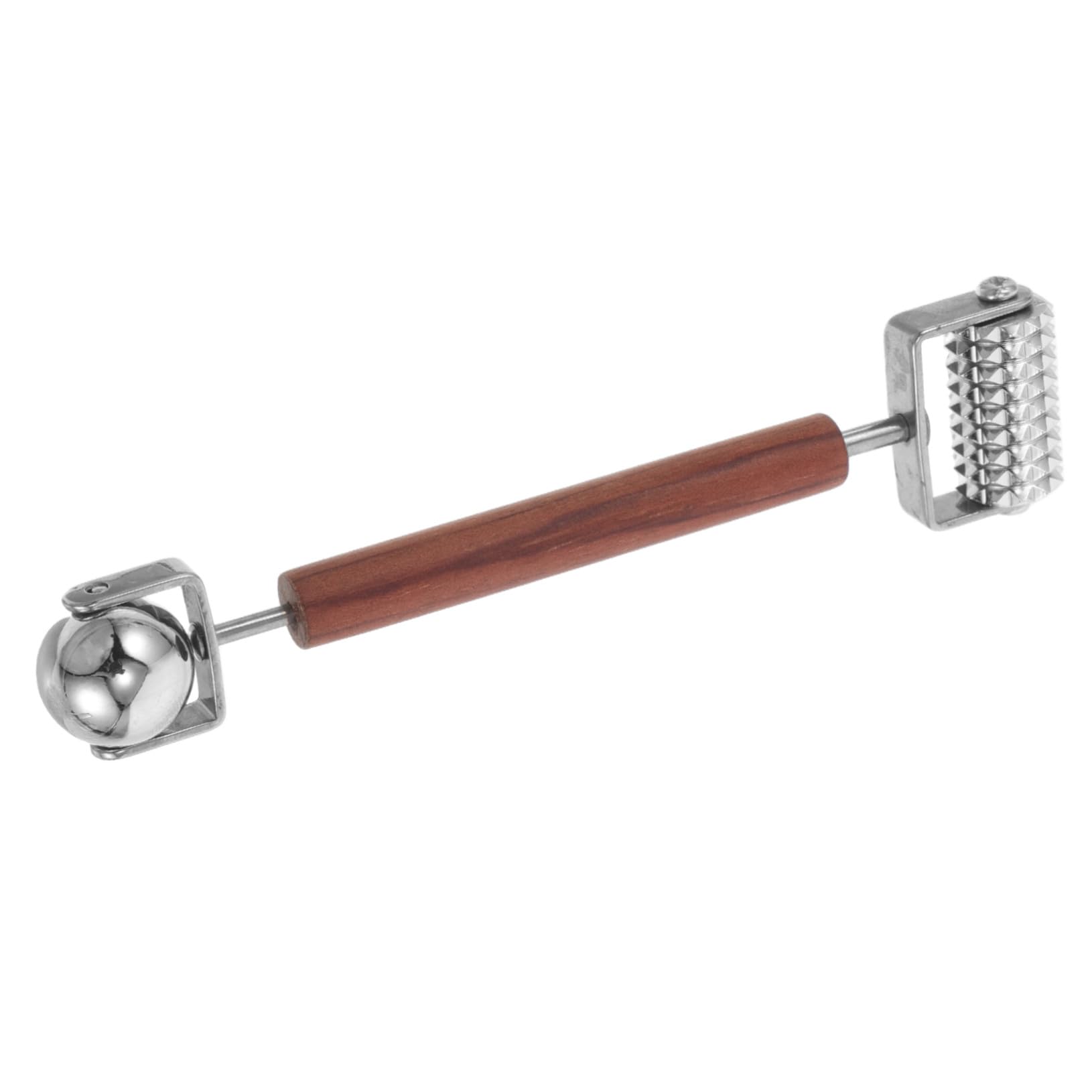 Rouleau Facial 3d Double Embout en Acier Inoxydable pour Femmes