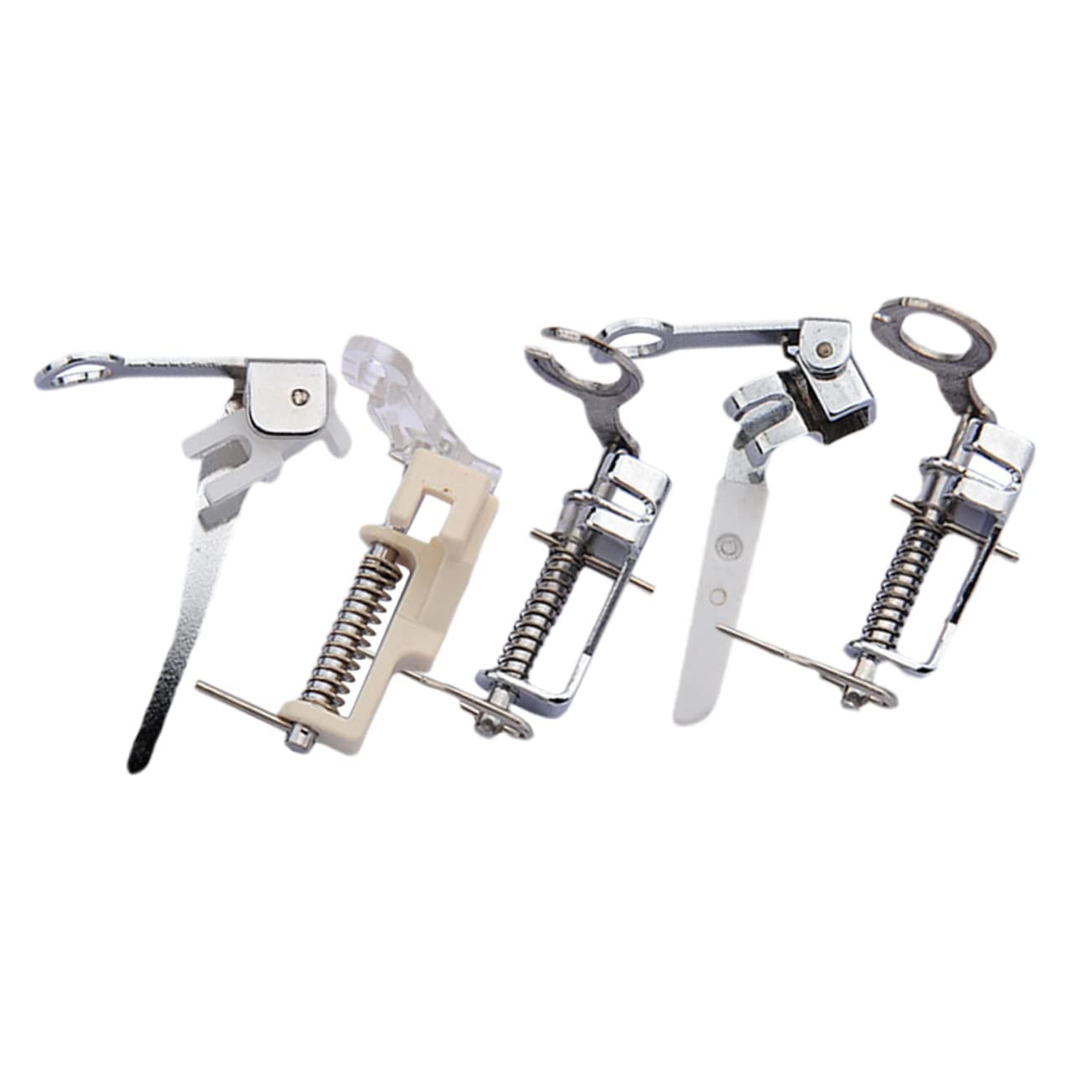 Artibetter 3 Set Piedino per Cucire Portatile Accessorio per Cucire Piedino per Orlare Arrotolato Piedino Universale per Punto Raso Piedini per Cucire Piedini per Macchina da 5 Pezzi * 3