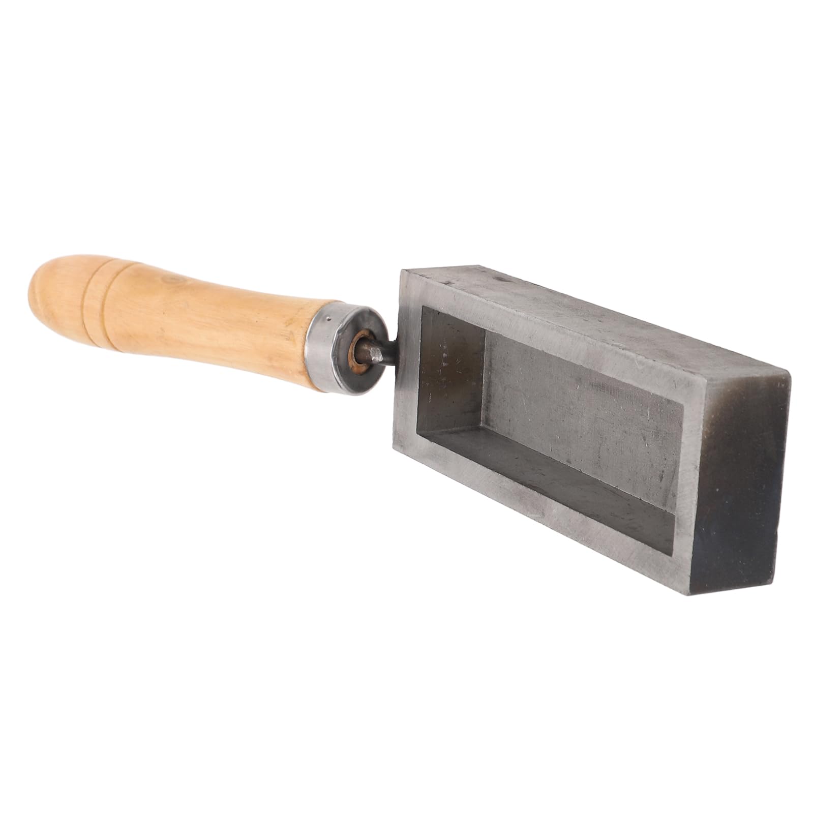 Moule à Lingot Argenté, Acier en Alliage D'usure, Taille Compacte, pour Couler, Poignée en Bois de Hêtre, Fusion en or et Argent