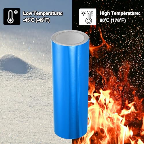 Image of PATIKIL Awning Repair Tape 12 inch x 26ft Waterproof Canvas Tape High Adhesive Tear Repair Patch Kit for PVC Tarpaulin Tent Awning Fabric RV Sail Boat Cover, Blue