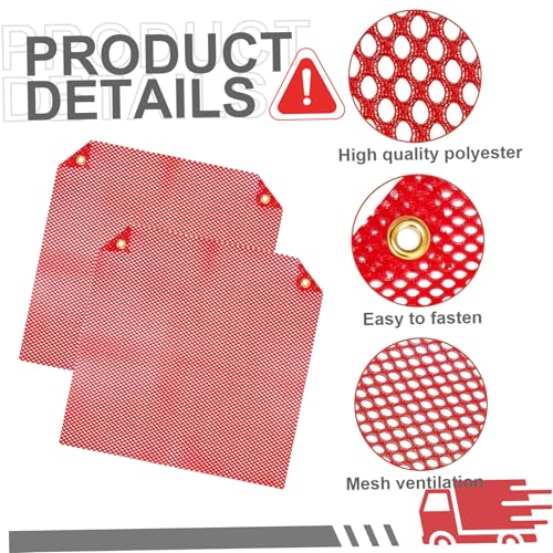 Drapeaux rouges pour charges de camions - Solution pour transport hors gabarit - 4