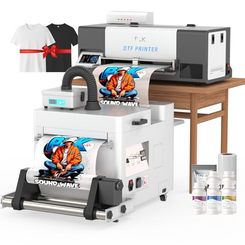 Image of PLK DTF Printer A3,i3200 Printhead,Commercial Printer,Double-Speed Than XP600 /L1800,Auto-Clean,Dual White Ink System,Apparel Printing,Gift Ink 2 Year