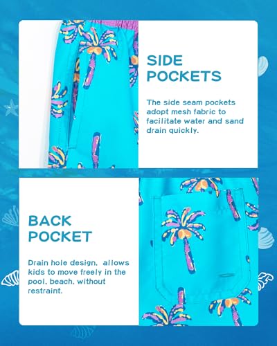 Image of SURF CUZ Boys Swim Trunks Toddler Swim Shorts UPF 50+ Bathing Suit for Boy Swimsuit Quick Dry Mesh Beach Boardshorts Swimwear