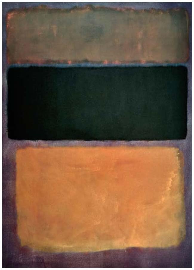 NBKJCO Mark Rothko Wall Canvas For Living Room Pictures For Walls,Art Deco Posters And Prints,Art Canvases For Painting,Canvas Prints Wall Art 90x135cm-35x53In Framed-A9