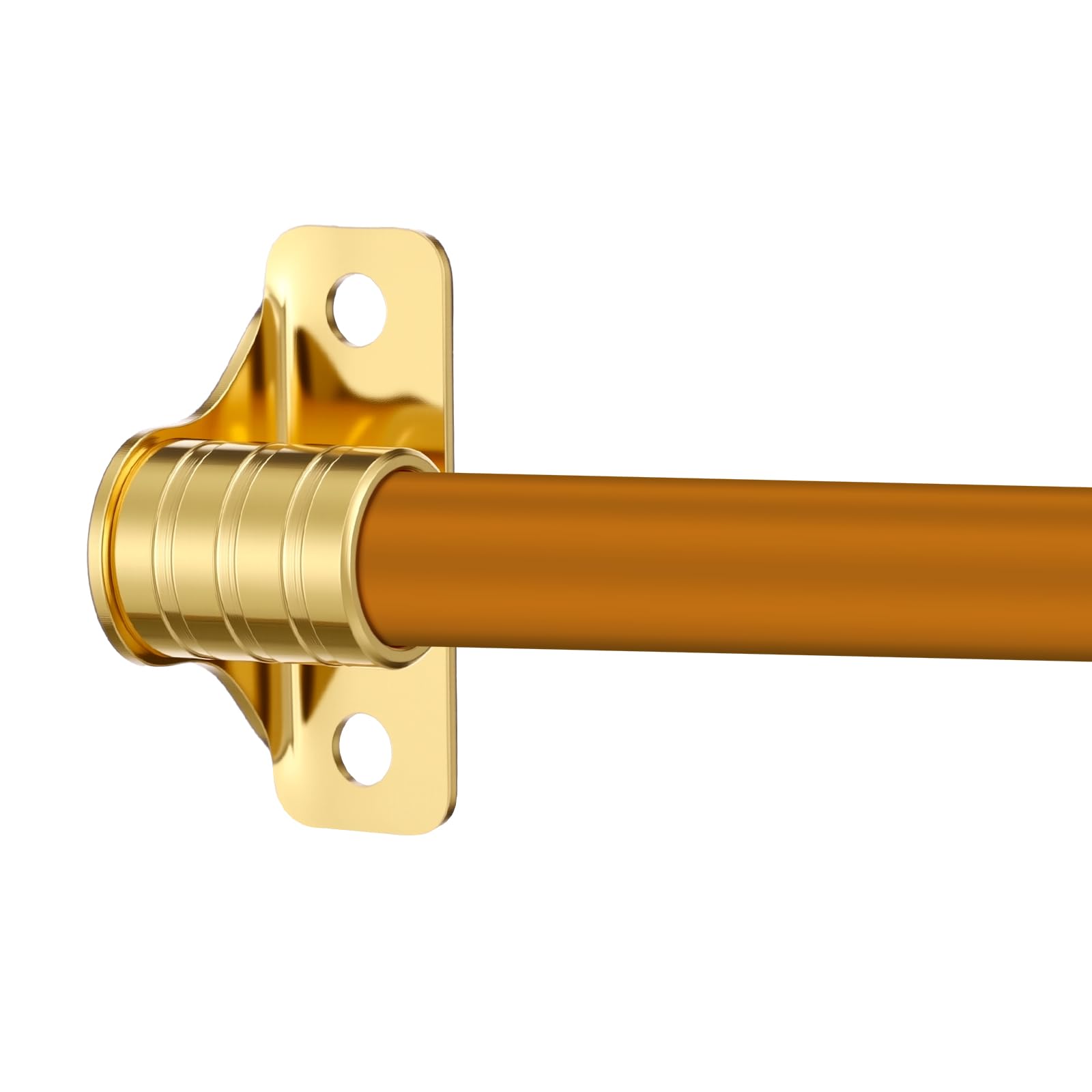Curtain Rod Brackets - 4 Pack Brass Finish -2 Curtain Rod Brackets - 4 Pack Brass Finish -2