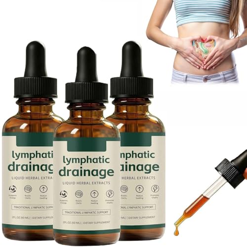 Gouttes de drainage lymphatique, gouttes de bien-être lymphorique, favorise le drainage efficace du système lymphatique pour promouvoir la santé des femmes et des hommes (3)