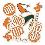 Desert Cactus The University of Texas at Dallas Sticker Texas Dallas Comet Vinyl Decal Laptop Water Bottle Car Scrapbook Sheet (Type 2)