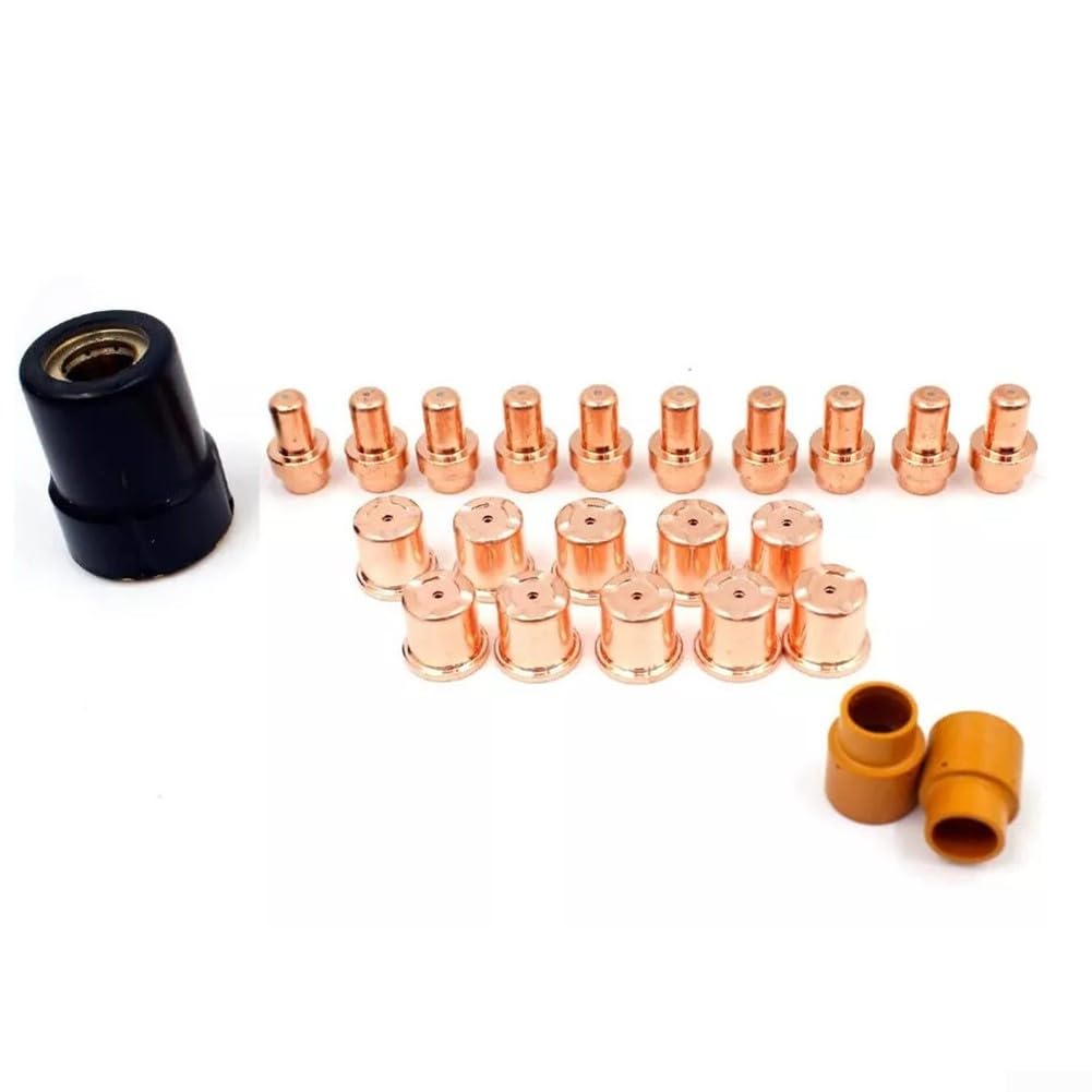 For Eastwood For Versa-Cut 40A Compatible Plasma Consumables 23pc Kit with PR0016 Electrodes PD0088 Drag Tips PE0007 PC0003