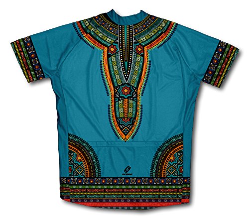 ScudoPro African Dashiki Short Sleeve Cycling Jersey for Men