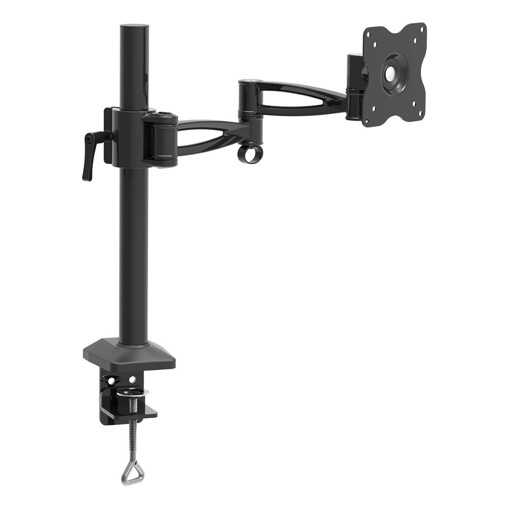 Barkan Monitor Desk Mount for Flat/Curved Screens Sizes 13-29 inch, Full Motion - 5 Movements, Ergon