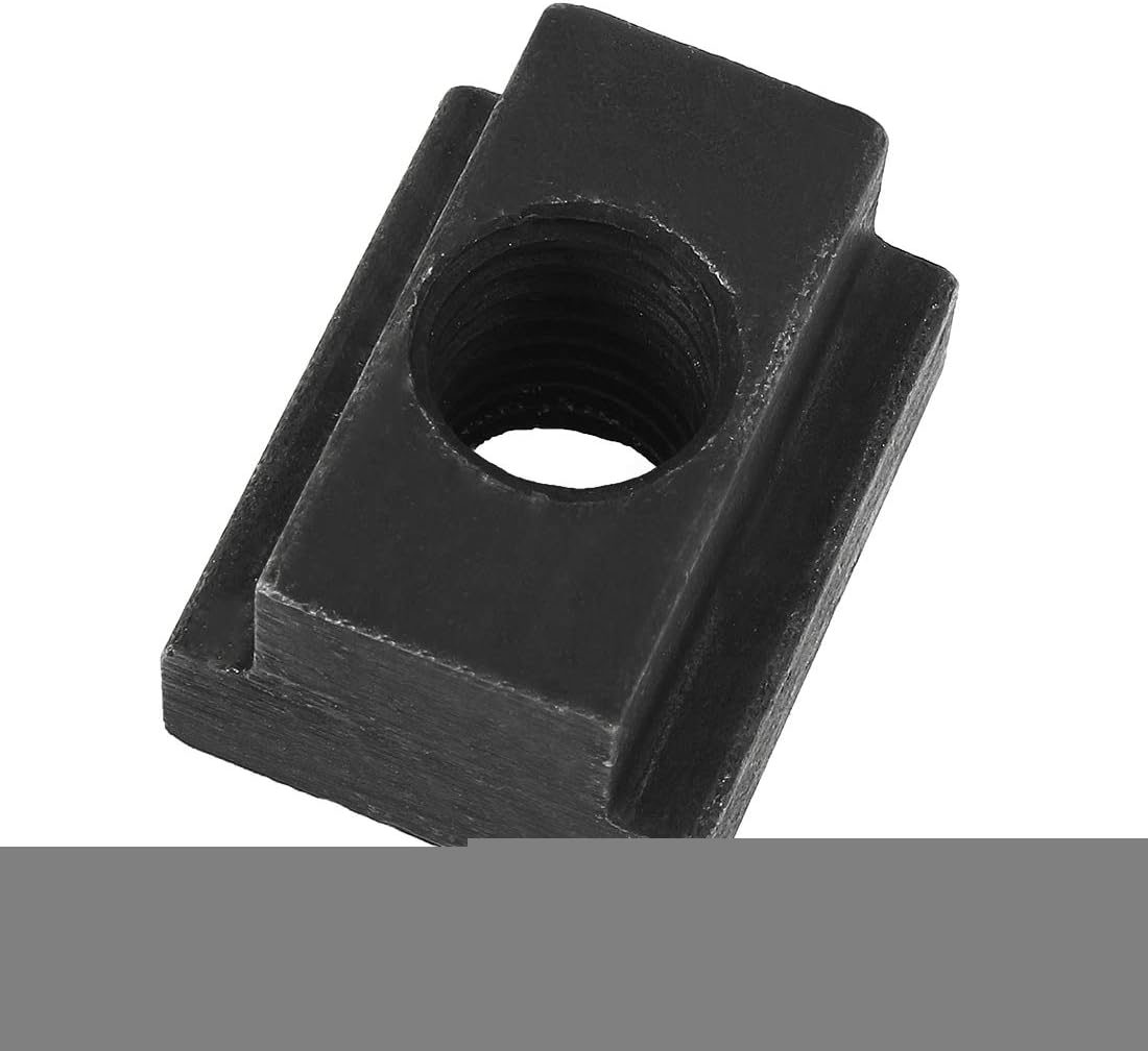 2pcs Steel Quality Parts T-Slot Nut Grade 10.9 Tapped Through M10 Thread 7/25" Slot Depth Model:13as231qo51