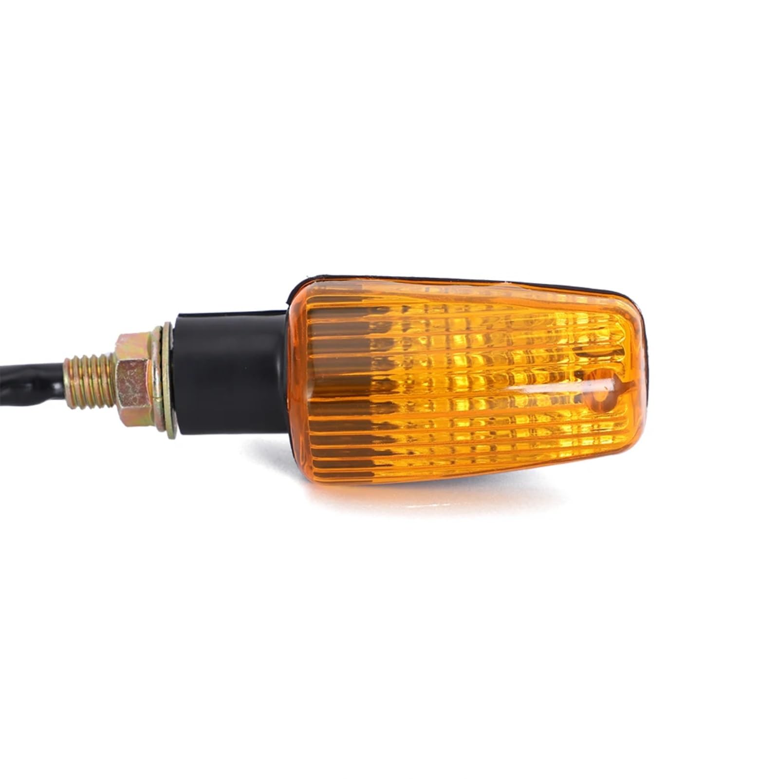 2PC 6V Per Scooter Ciclomotore Bici Moto Indicatori Di Direzione Indicatore Moto Perline Lampada Universale Lente Ambrata