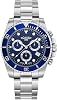 Roamer Deep Sea 100 - Men's Quartz Sports Watch Stainless Steel Bracelet Stainless Steel Case Blue Analogue Display - 851837-41-45-20
