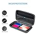 GLCON 3 Colors Hard EVA Protective Case Portable Storage Case for Charging Cable, Power Bank, Hard Drive, Cell Phone, External Battery - Small Travel Case Mesh Inner Pocket + Zipper Enclosure
