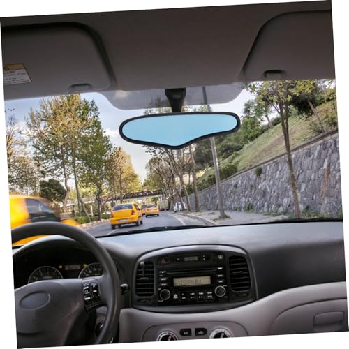 Espejo retrovisor interior amplio de fibra de carbono para coche con visión nocturna 4