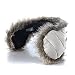 180s Down With Fur Women's Behind The Head Ear Warmer White