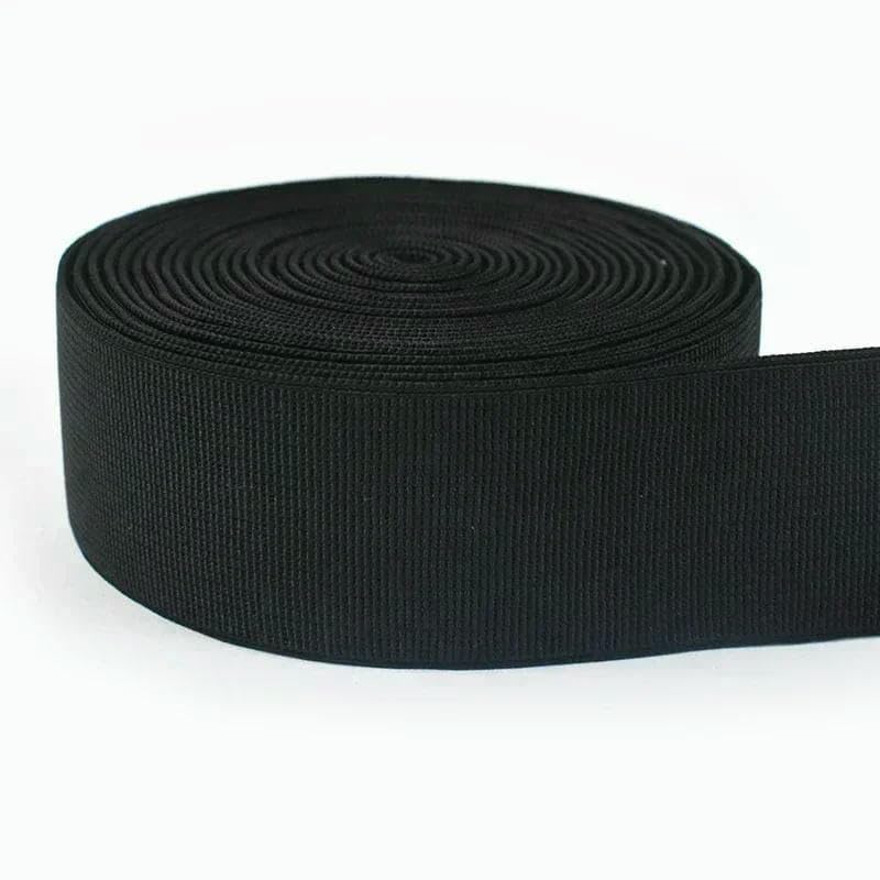 Elastyczna taśma nylonowa, 5M Nylon Elastic Bands Black White 10-50mm Sewing DIY Accessories(EB226-Black,35mm)