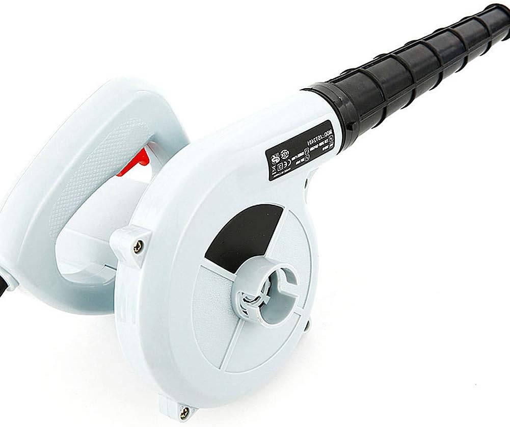ZYRAY Electric Air Duster Blower 600W Leaf Blower Can Be Used As A Vacuum Cleaner for Computer Furniture and Car, White