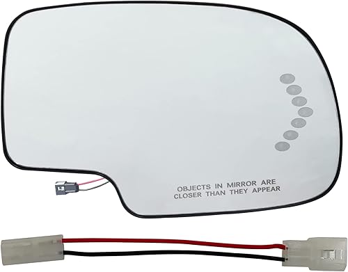 KYYET Espejo calefactado del lado derecho del pasajero con placa trasera repuesto para Cadillac Escalade Chevrolet Avalanche Silverado Tahoe Sierra
