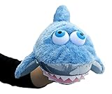 Aurora® Interactive Hand Puppet Sharky™ Stuffed Animal - Storytelling Adventures - Playful Learning - Blue 11.5 Inches