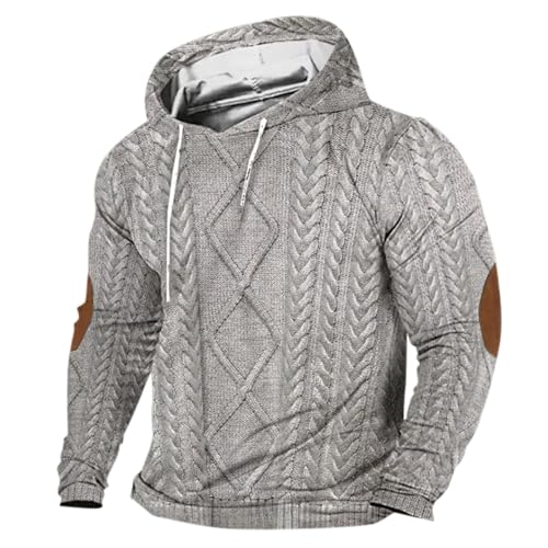 Veste en maille homme imprimé confortable pour masquer les rondeurs