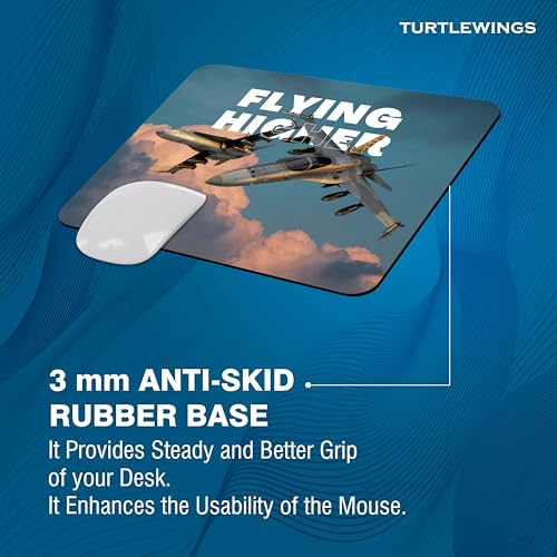 Image of TURTLEWINGS | Mousepad | Inspirational Quote Mousepad - 22x18 cm, 3mm Thick | Abstract Design Non-Slip Rubber Base | Office, Study & Gaming Use | Premium Smooth Surface 222 (6)