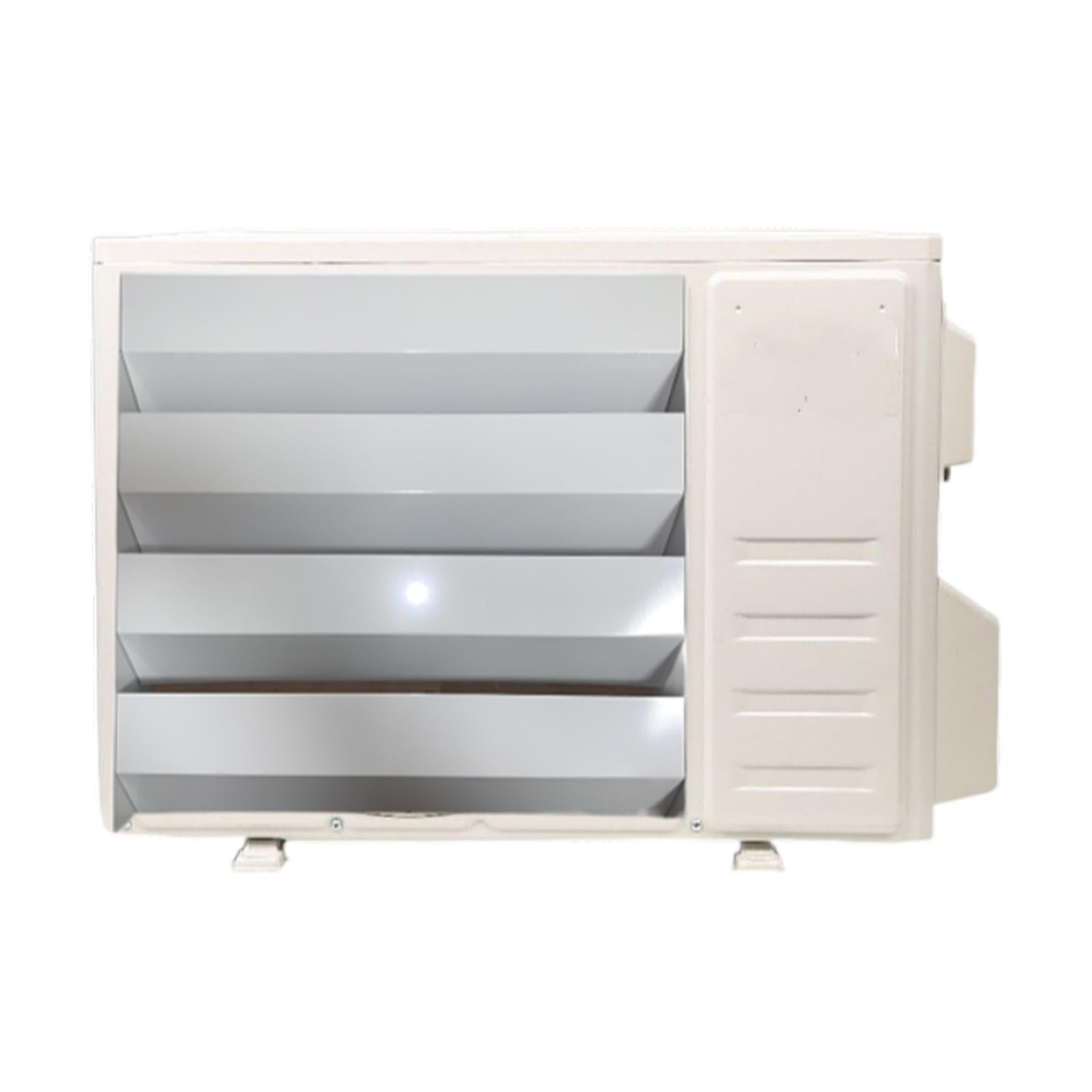 QYMYOZ Adjustable Air Conditioner Covers, 50x50cm, Outdoor Condenser Protection, Steel Deflectors for AC Units, Compressor Shield, Weatherproof, Durable & Easy Install